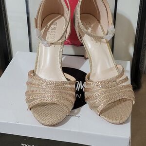 Gold Sparkling‎ Shoes  Size 8.5
